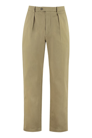 GUCCI Men's Tan Cotton Chino Trousers for SS21