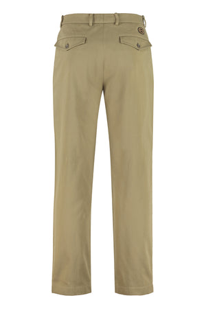 GUCCI Men's Tan Cotton Chino Trousers for SS21