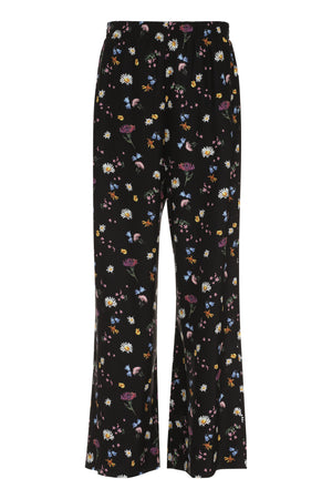 STELLA MCCARTNEY Floral Printed Silk Pants for Women