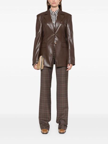 STELLA MCCARTNEY Chic Multicolor Checkered Wool Trousers