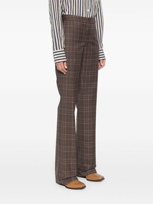 STELLA MCCARTNEY Chic Multicolor Checkered Wool Trousers