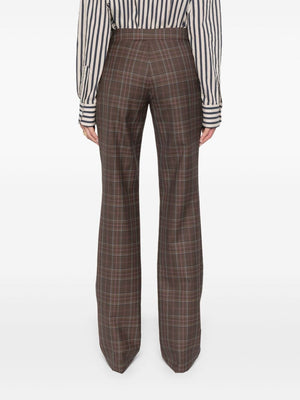 STELLA MCCARTNEY Chic Multicolor Checkered Wool Trousers