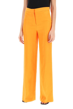 STELLA MCCARTNEY Iconic Beige Flare Pants for Women in Sand-Colored Viscose - SS24 Collection