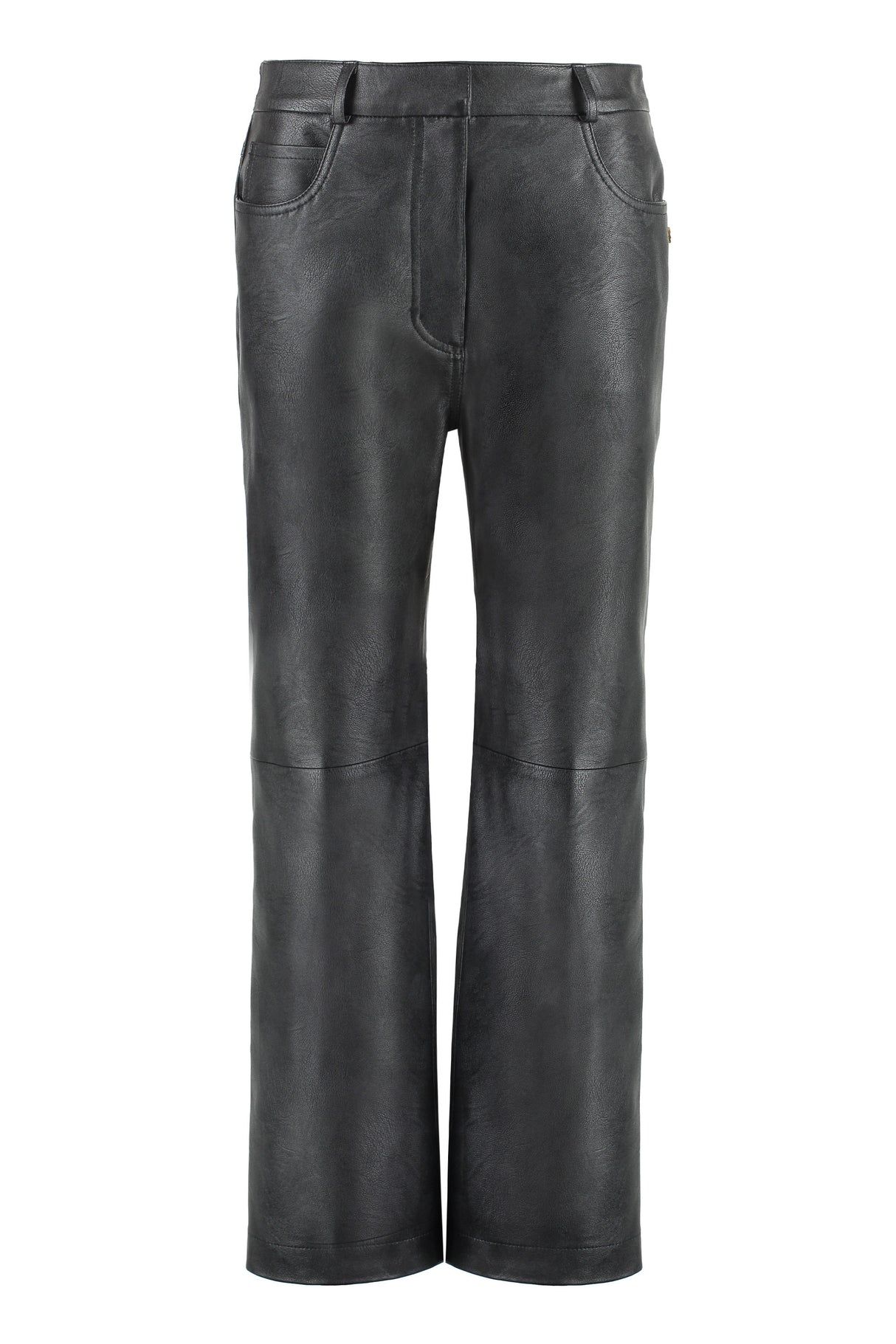 STELLA MCCARTNEY Black Alter Mat Faux Leather Trousers for Women