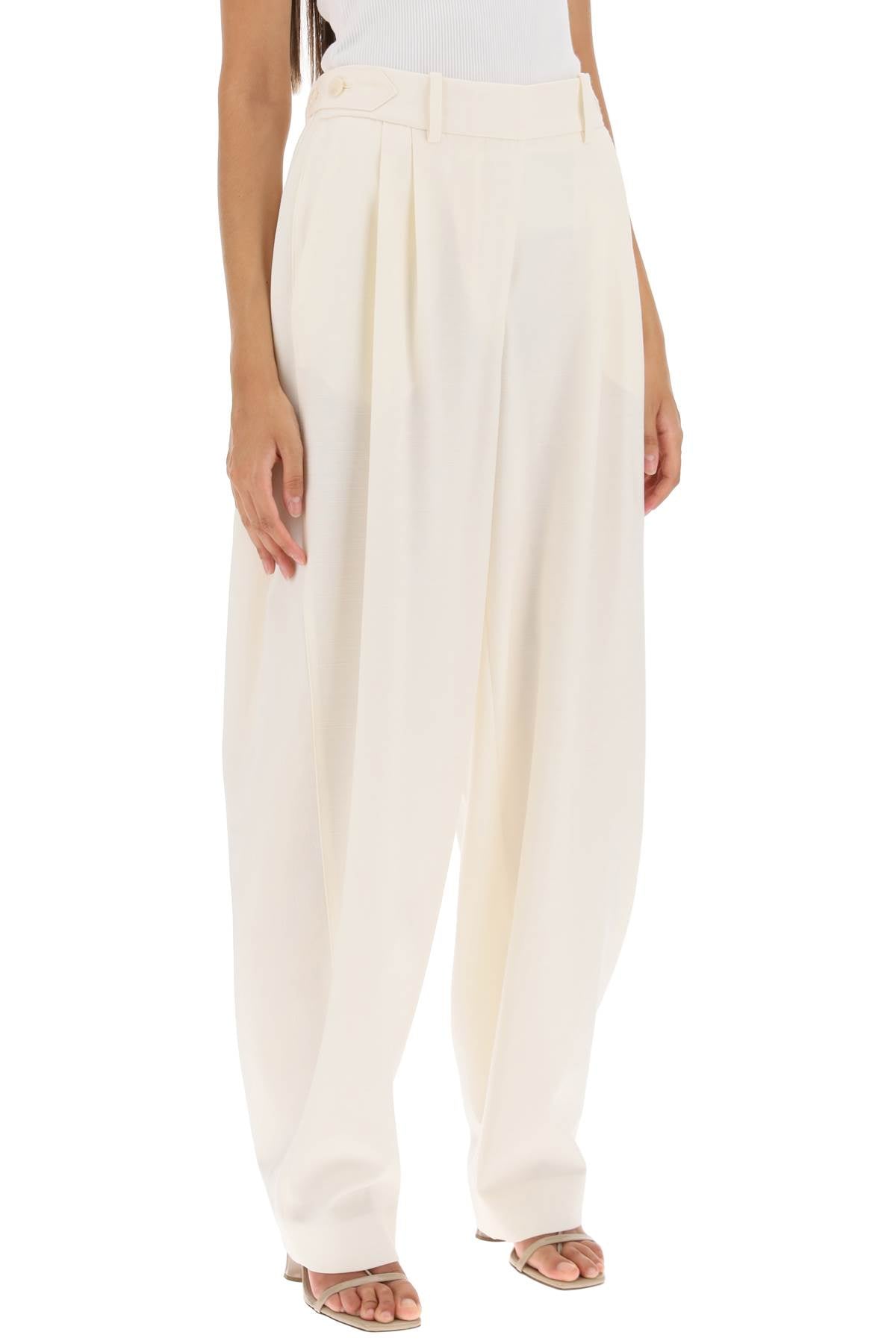 Baggy Trousers in Cream 2024 Collection