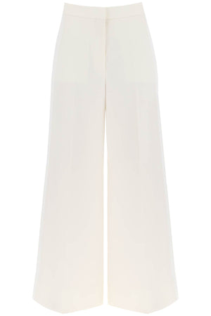 STELLA MCCARTNEY Elegant Ivory Wool Trousers with Cotton Lining