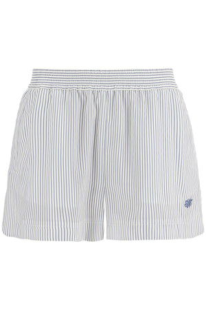 STELLA MCCARTNEY Relaxed Striped Silk Shorts Size IT 38