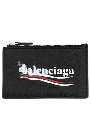 BALENCIAGA Mini Leather Coin Purse and Card Holder