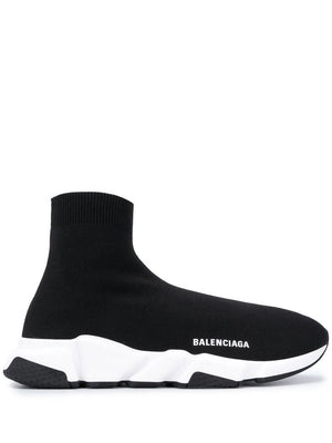 Sneakers tốc độ Balenciaga đen từ chất liệu polyester cho nam