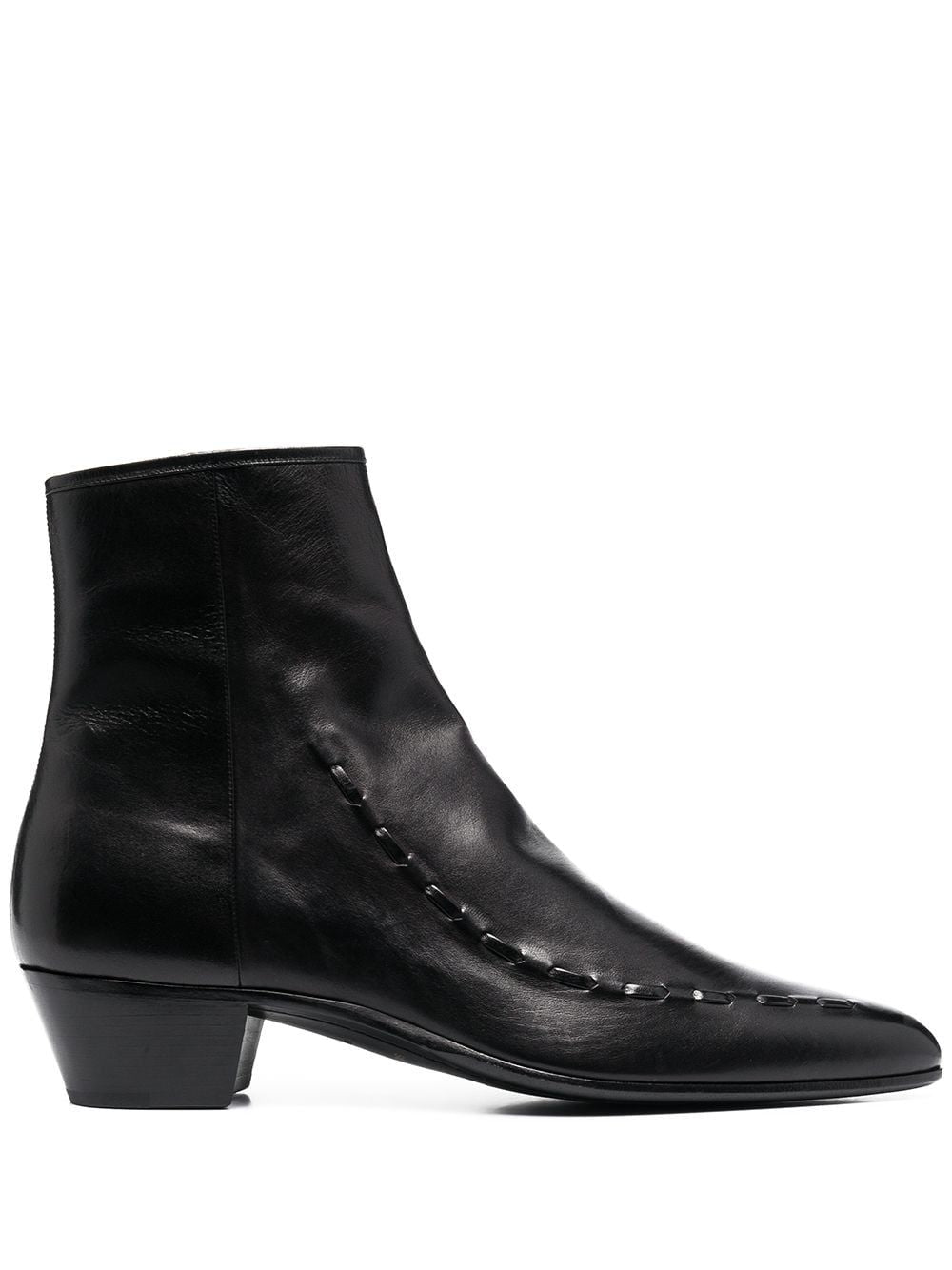 SAINT LAURENT Classic Black Leather Boots for Men