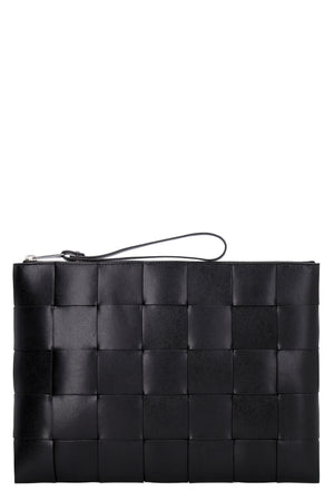 Woven Leather Clutch Pouch for Men