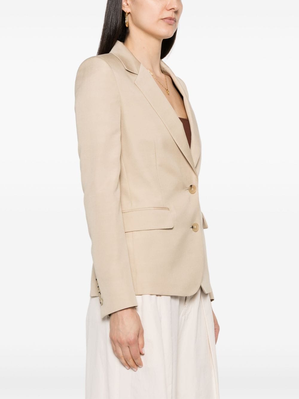 Áo Blazer Beige Bền Vững | Thanh Lịch và Nữ Tính