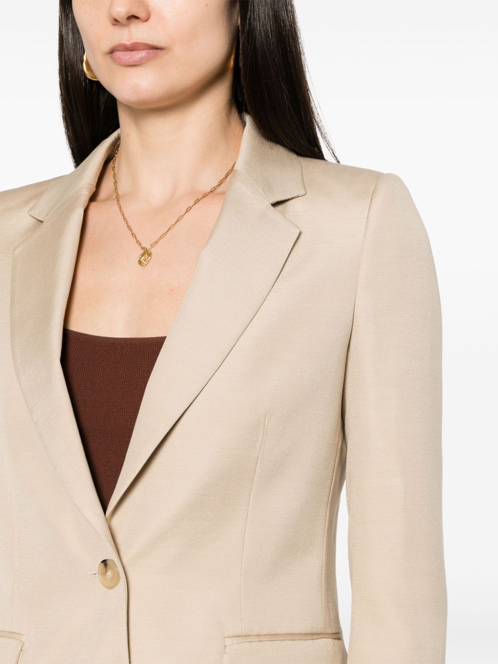 Áo Blazer Beige Bền Vững | Thanh Lịch và Nữ Tính