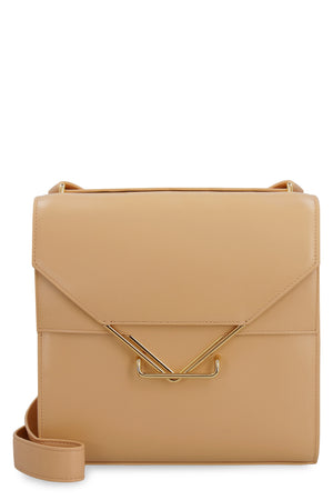 Beige Leather Crossbody Handbag for Women - Spring/Summer 2024 Collection