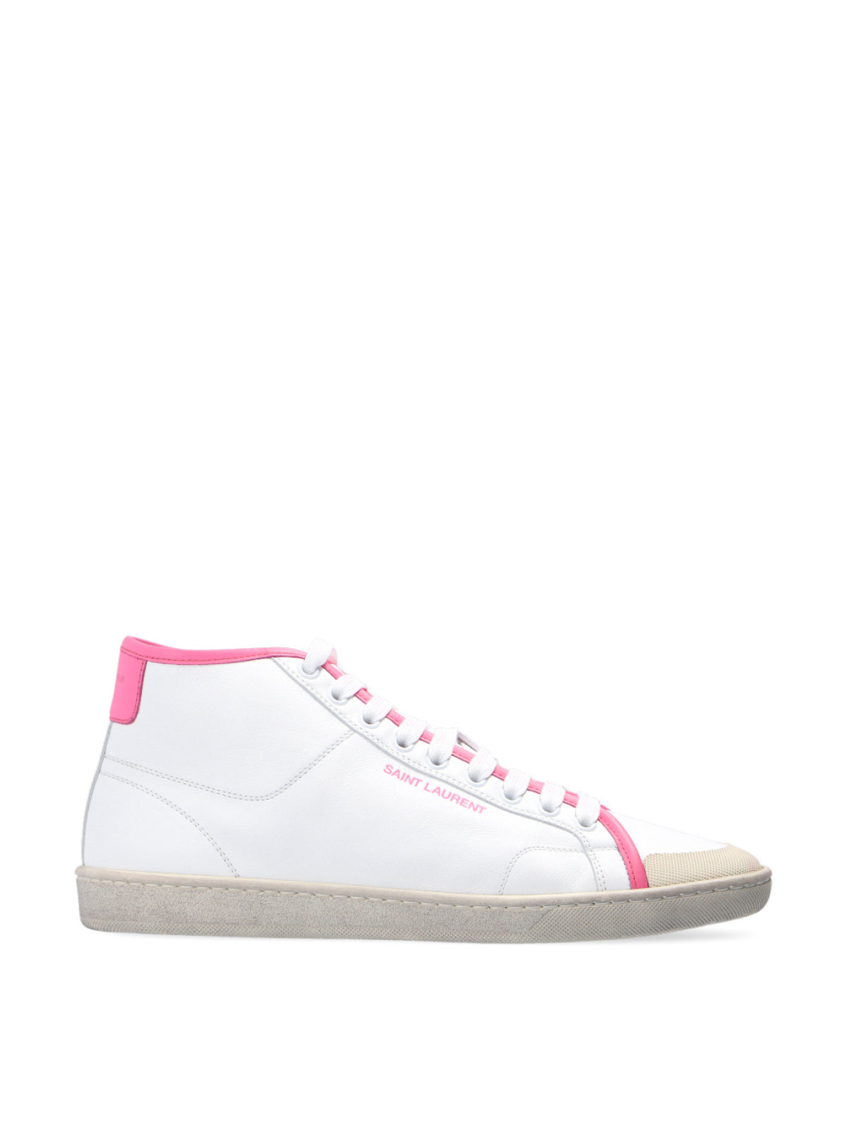 SAINT LAURENT Chic Logo Mid-Top Sneakers for Women