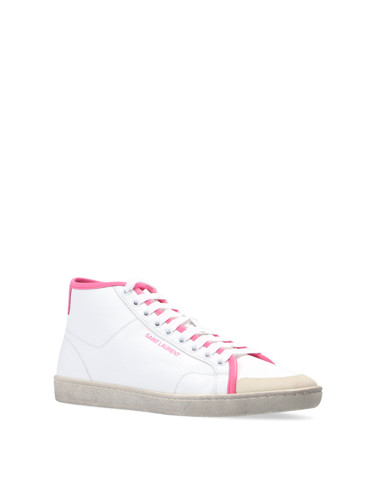 SAINT LAURENT Chic Logo Mid-Top Sneakers for Women