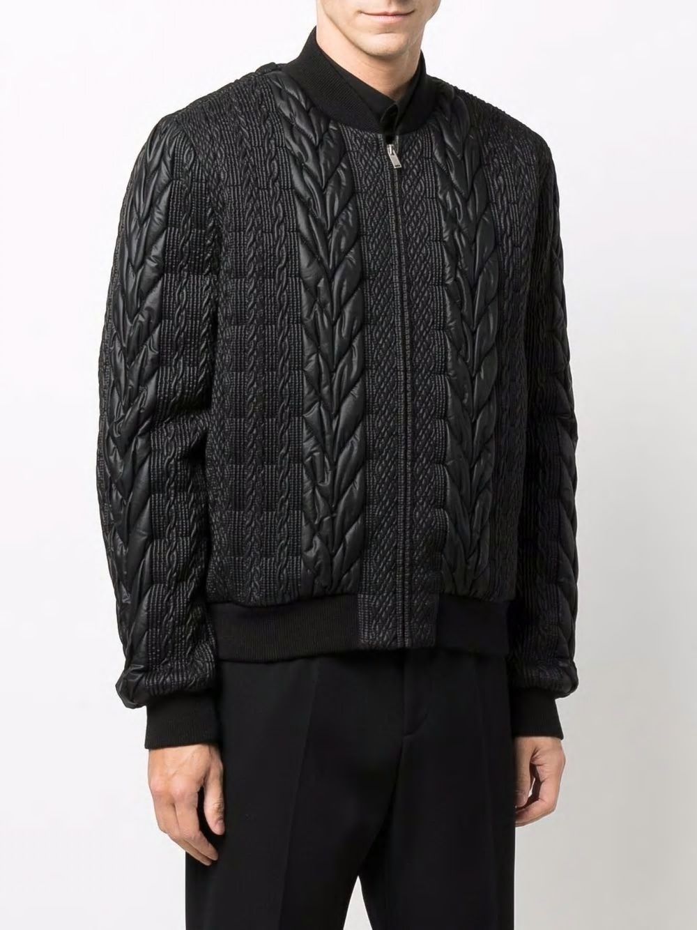 SAINT LAURENT Men's Oversized Matelassé Nylon Vest for FW24 Collection