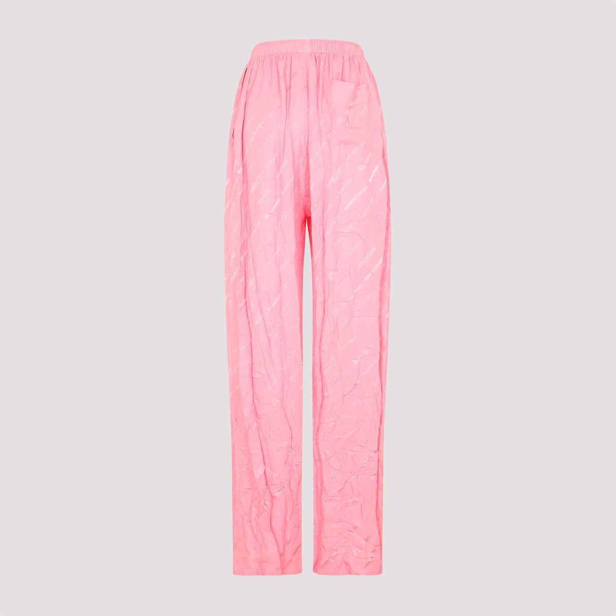 BALENCIAGA Silk Jacquard Wide Leg Trousers for Women - SS24