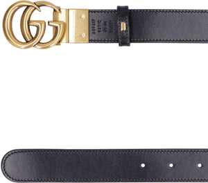 Reversible Belt - Gold-Tone Buckle, GG Supreme Fabric and Smooth Leather, 3 cm Belt Height