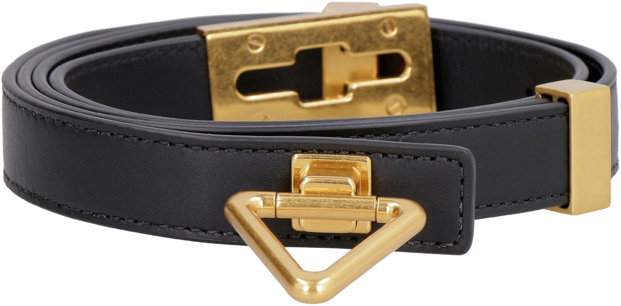 Black Point Lock Belt with Metallic Turn-Lock Closure