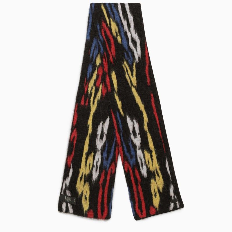 SAINT LAURENT Multicolor Leopard Print Luxury Scarf