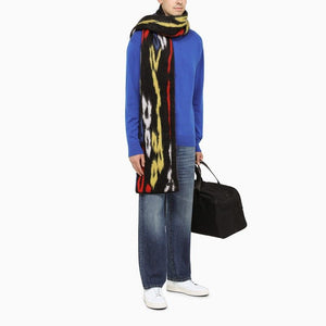 SAINT LAURENT Multicolor Leopard Print Luxury Scarf