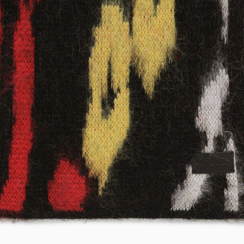 SAINT LAURENT Multicolor Leopard Print Luxury Scarf