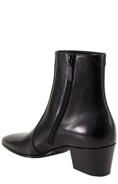 SAINT LAURENT Black Vassily Medium Boots for Women - FW23 Collection