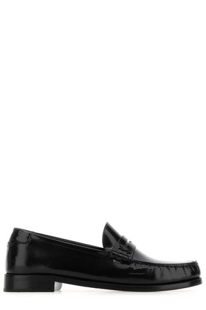 Black Leather Moccasins for Men - SS23 Collection