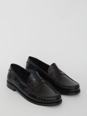 loafer หนังล้วนสีดำ สำหรับผู้ชาย - คอลเลกชัน SS24