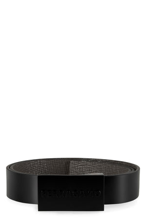 FERRAGAMO Men's Reversible Leather Belt for FW23