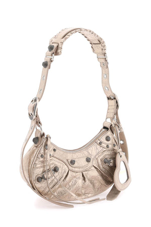 BALENCIAGA Tan Metallic Crossbody Bag for Women - SS24 collection