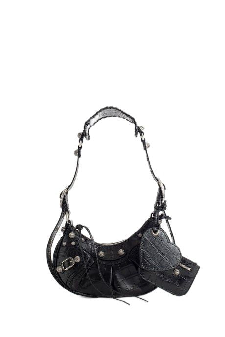 BALENCIAGA Mini Black Studded Handbag