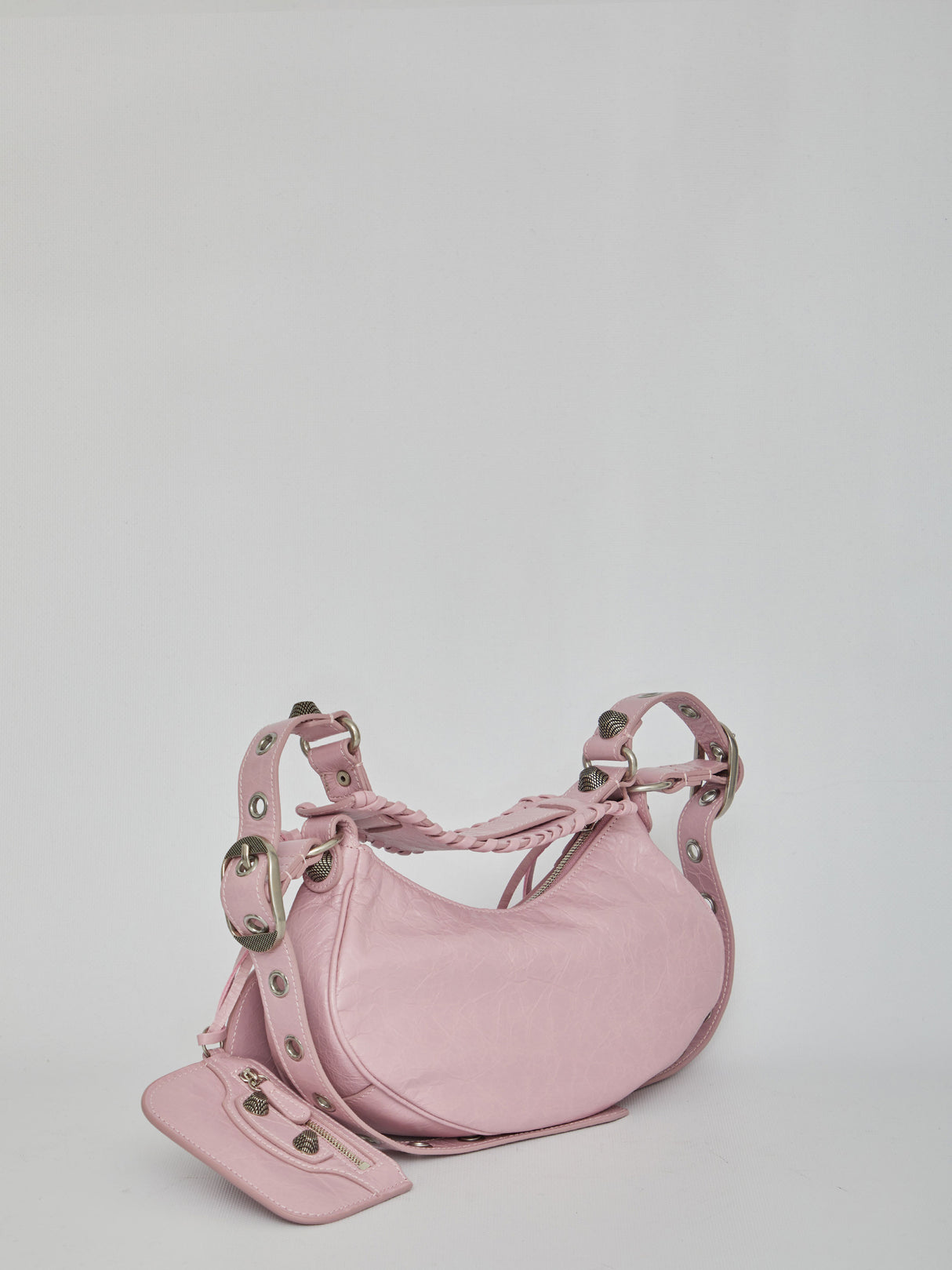 BALENCIAGA Pink Leather Crossbody Handbag for Women - FW23