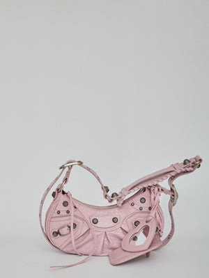 BALENCIAGA Pink Leather Crossbody Handbag for Women - FW23