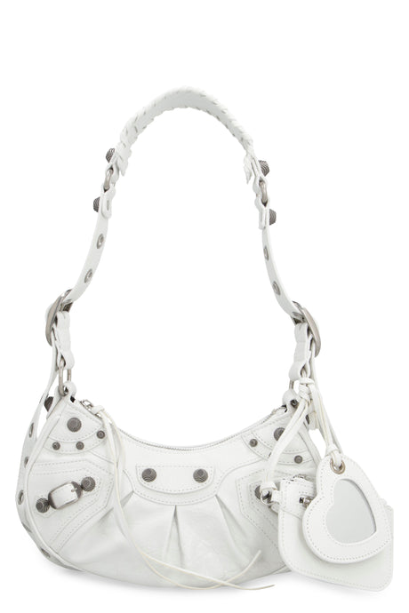 BALENCIAGA Retro-Inspired Crossbody: White Shoulder Bag for Women