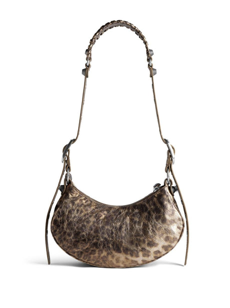 XS Leopard Print Lamb Leather Shoulder Bag - Inspired by Noughties Fashion