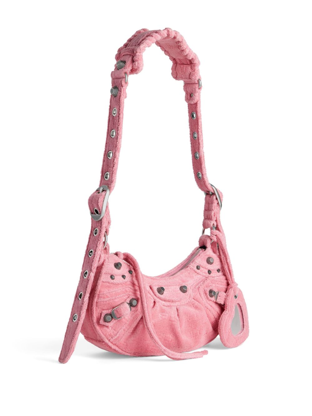 BALENCIAGA Flamingo Pink Mini Leather Shoulder Bag for Women - FW23