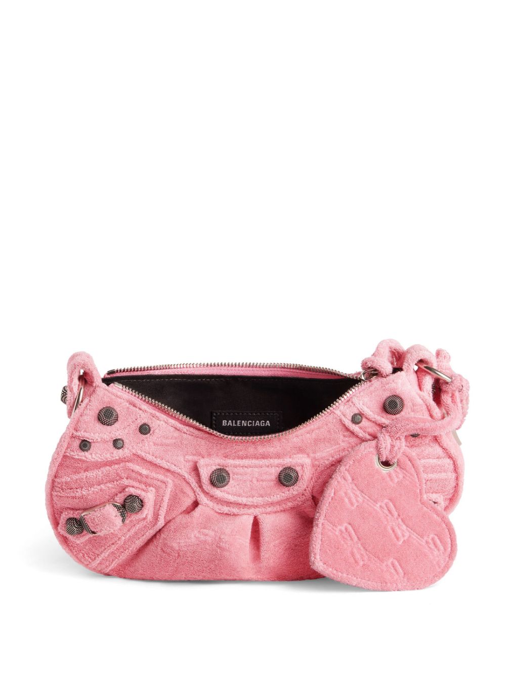 BALENCIAGA Flamingo Pink Mini Leather Shoulder Bag for Women - FW23