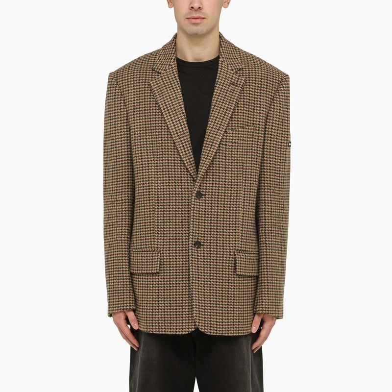 BALENCIAGA Houndstooth Men's Jacket - SS24