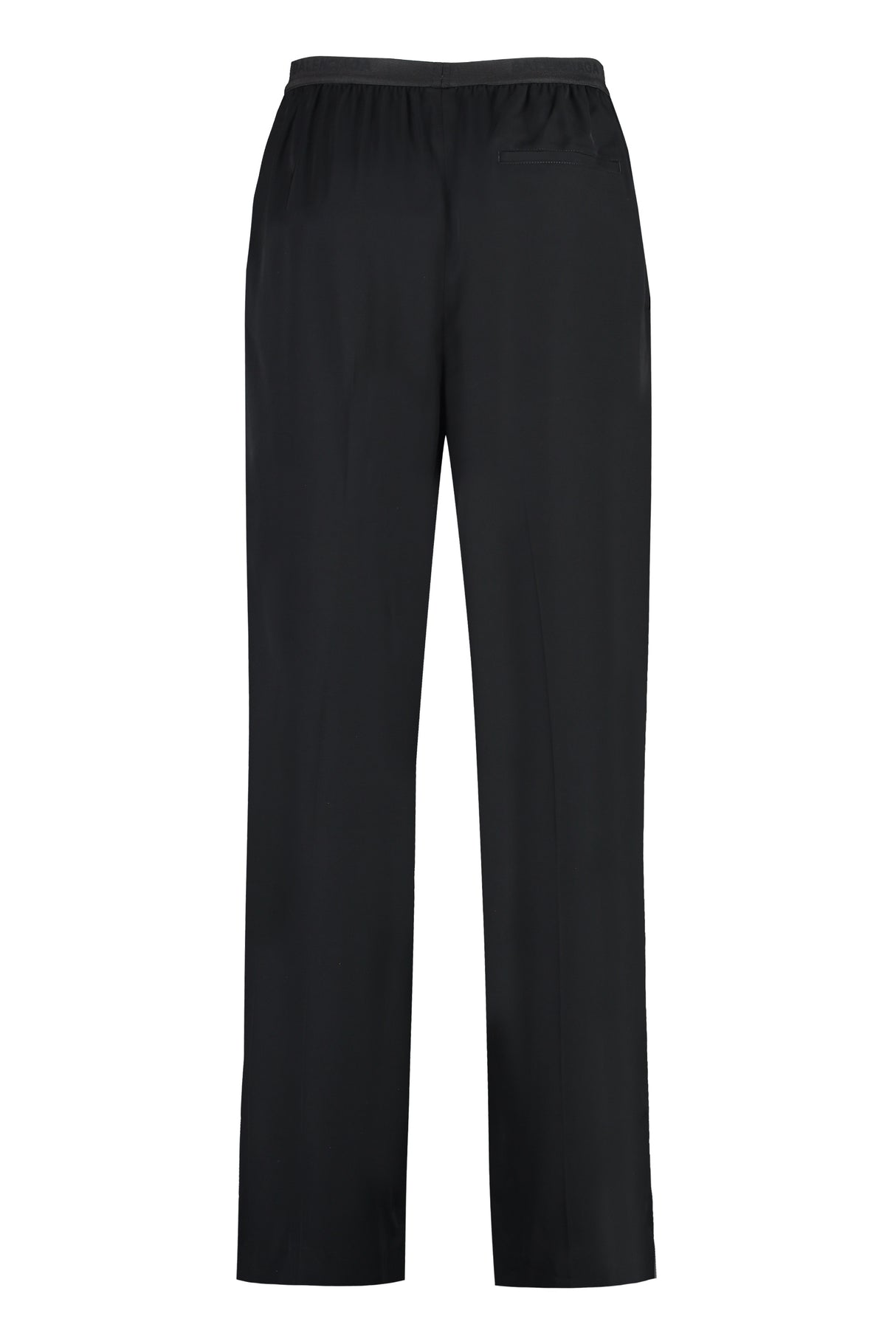 Black Elastic Waist Trousers for Men - FW23 Collection