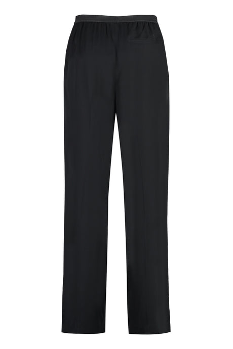 Black Elastic Waist Trousers for Men - FW23 Collection