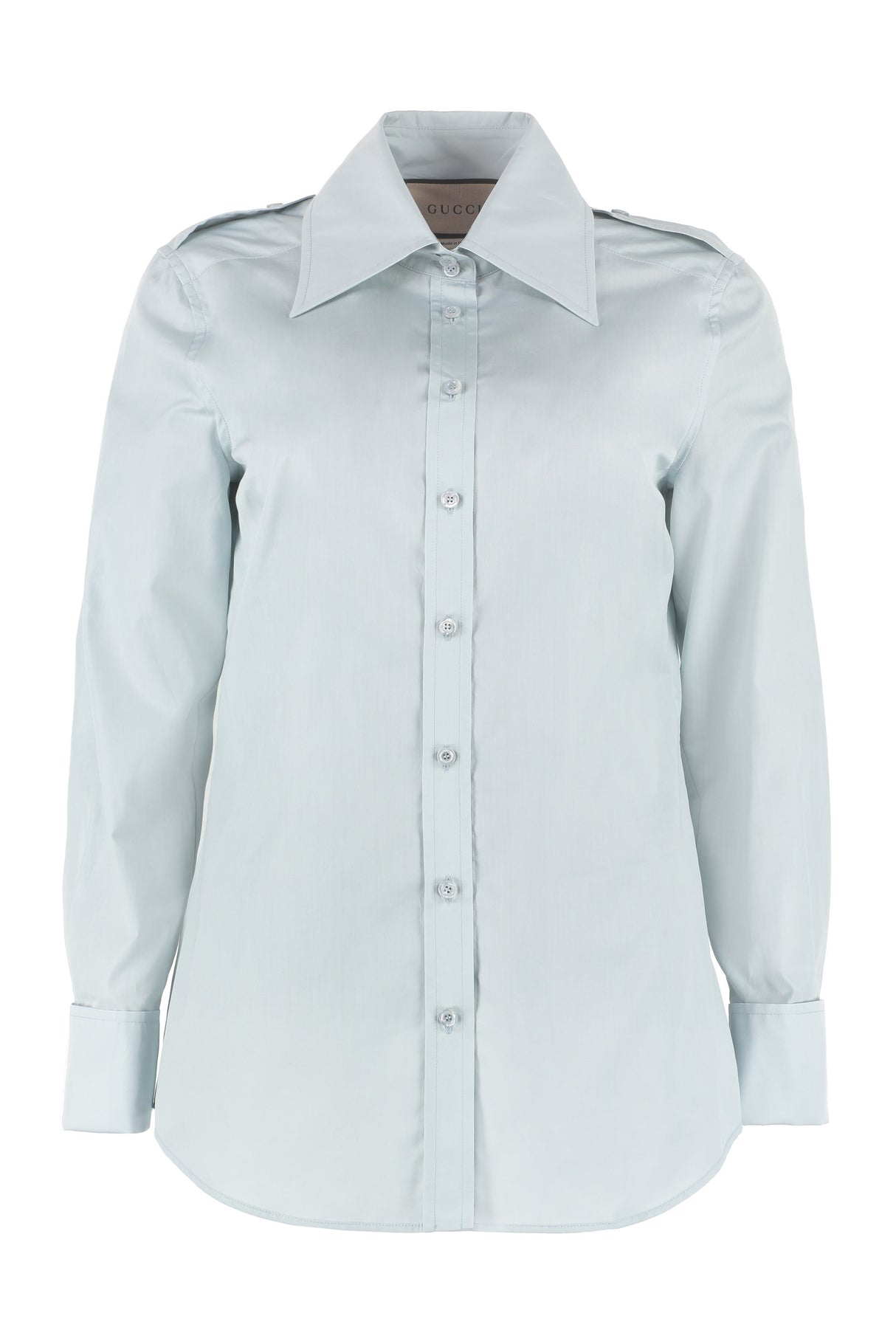 GUCCI Navy Cotton Poplin Shirt for Women