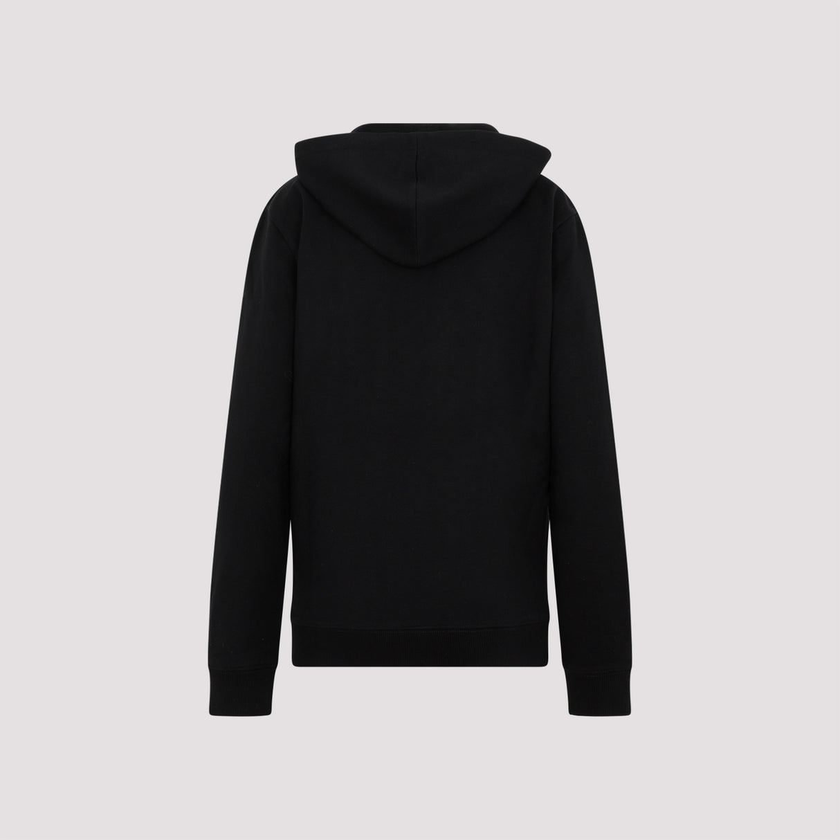 SAINT LAURENT Classic Black Hoodie with Logo Print