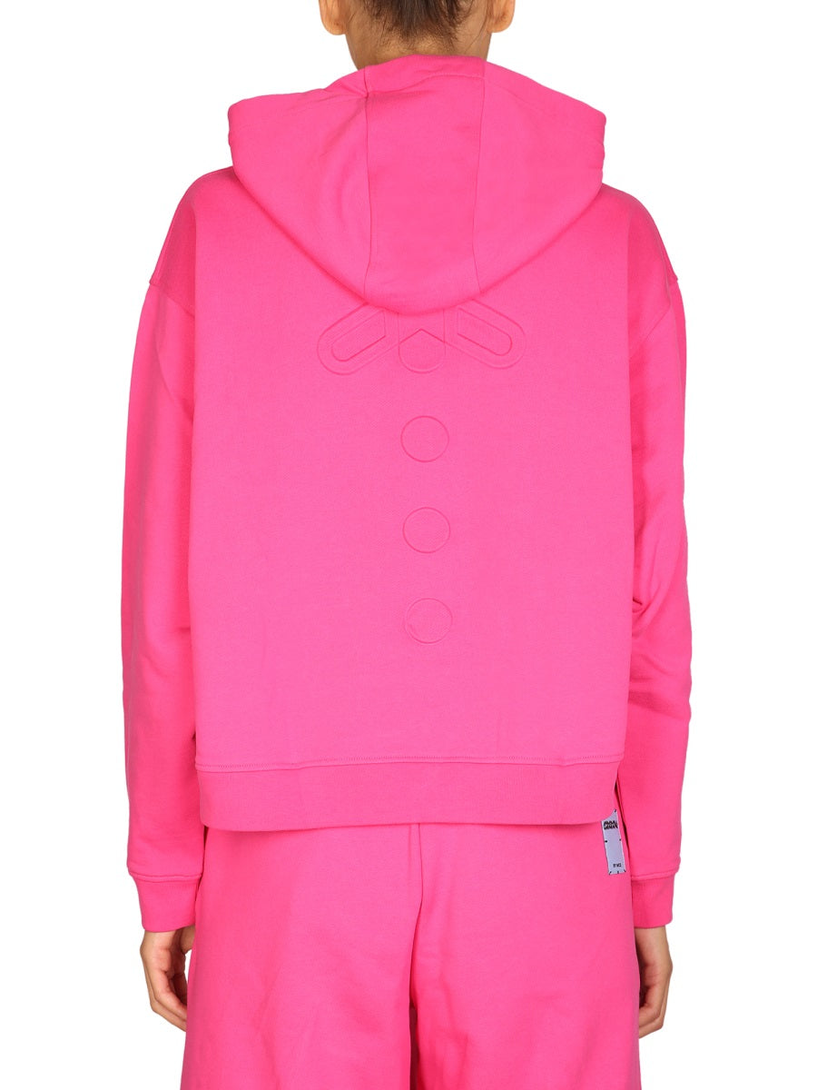 MCQ Fuchsia Hoodie with Drawstring