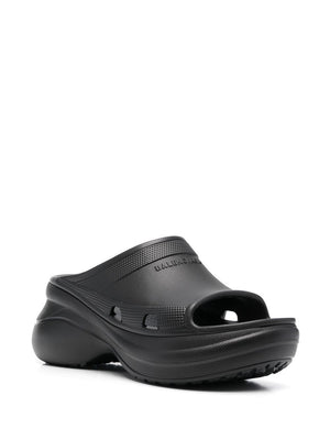 Women's Black Slide Sandals for SS24