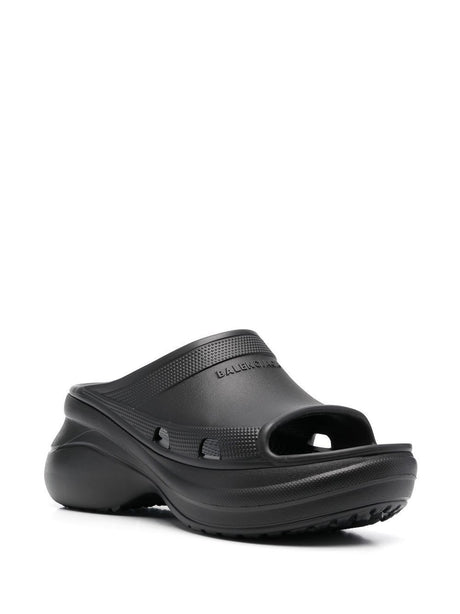 Women's Black Slide Sandals for SS24