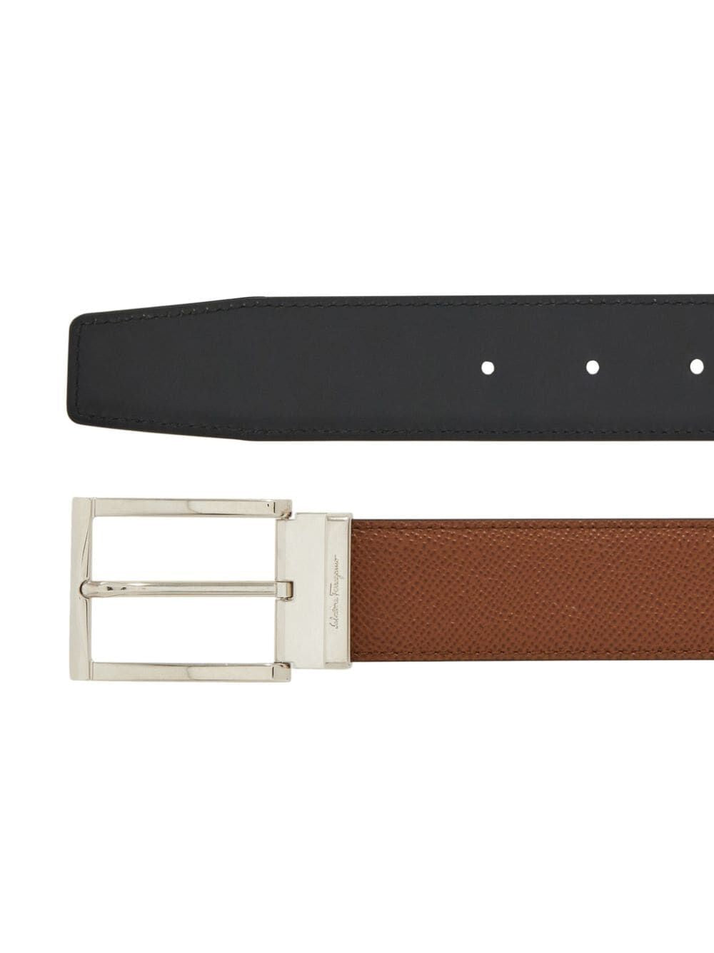 FERRAGAMO Reversible Logo Engraved Belt