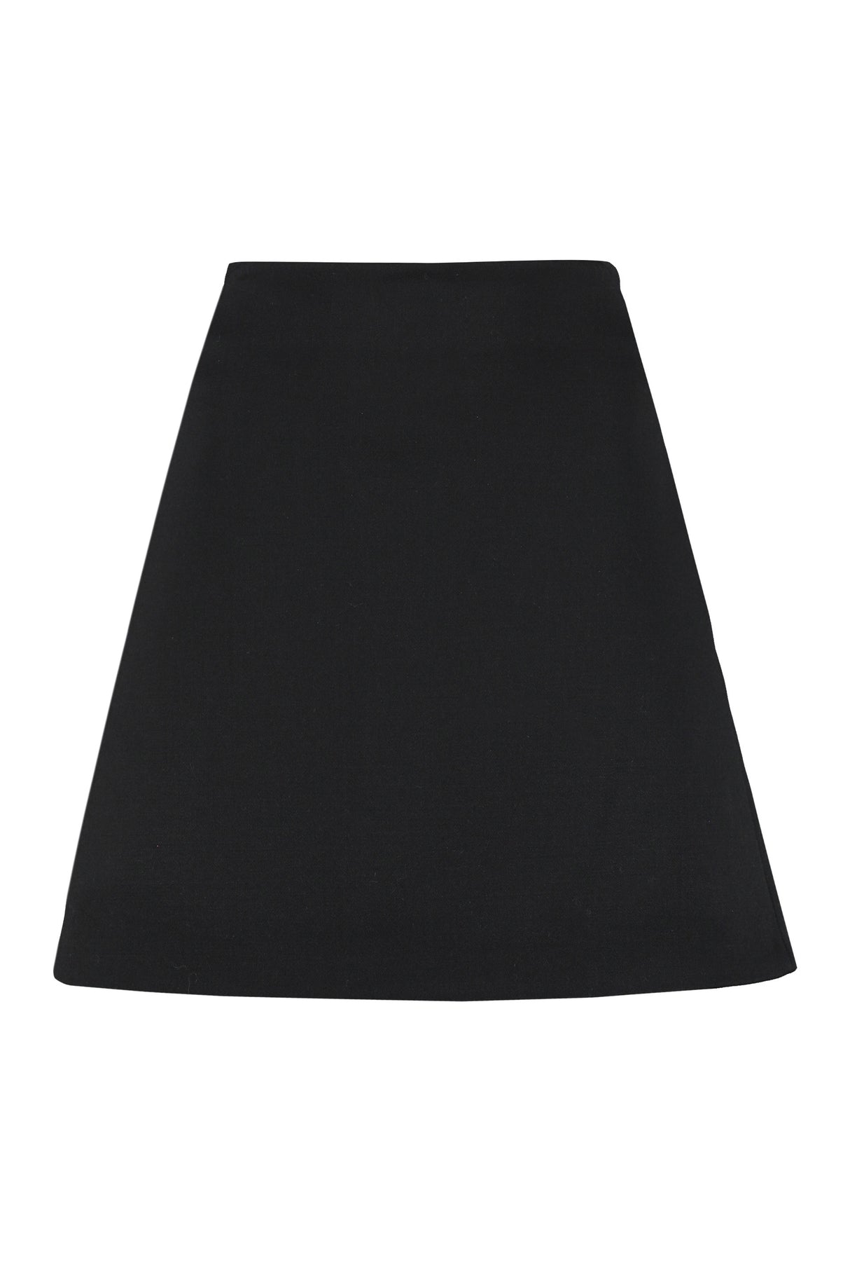 Black Wool Mini Skirt for Women from Salon 02 Collection