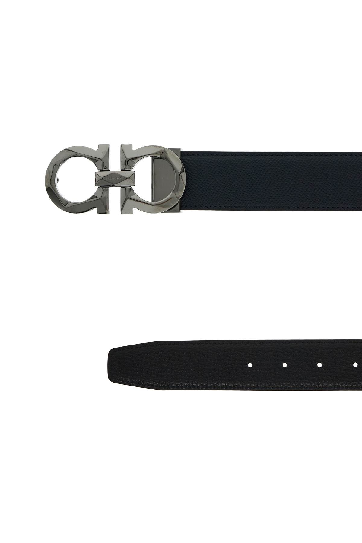 FERRAGAMO Reversible Gancini Hook Belt